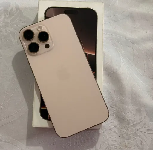iPhone 16 pro max Desert / Caixa completo / Impecável Desert / troco e vendo