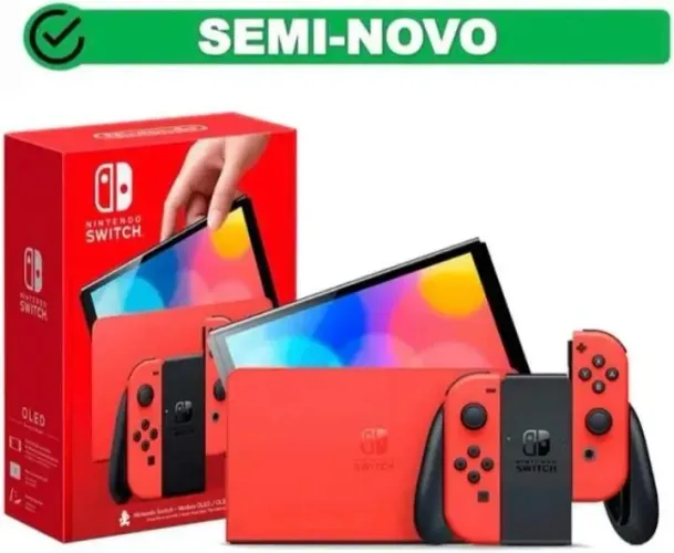 Nintendo Switch Oled Versão Mario Seminovo