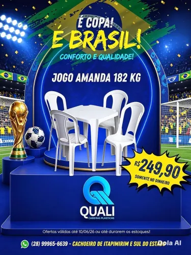 Jogo de mesa e cadeira