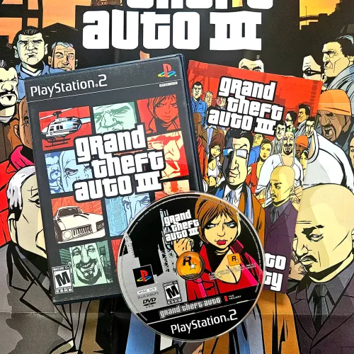 Gta 3 original ps2 c/ pôster 