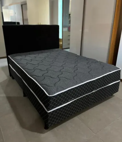 Cama box Conjugada casal De molas ensacadas