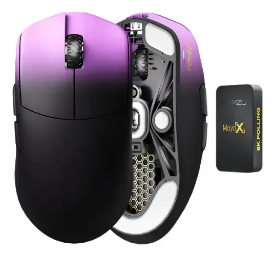 Mouse Gamer Lamzu Maya X Purple Shadow 8k 30000 Dpi 47g Roxo