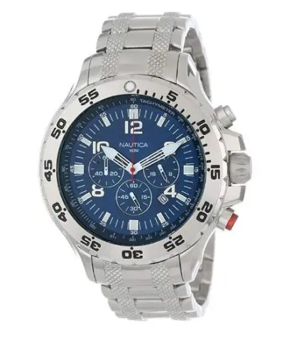 Relógio Nautica Azul Chronograph N19509g