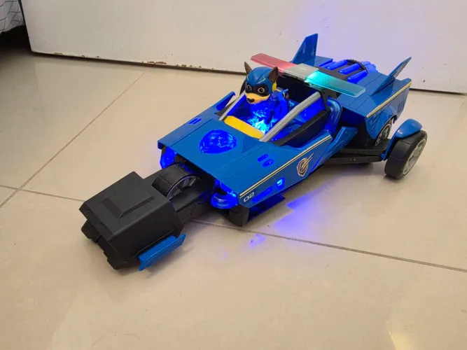 Carrinho Patrulha Canina Transformável - Chase (Com Luzes!)