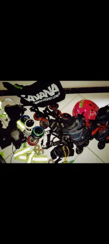 Equipamentos de patinação.