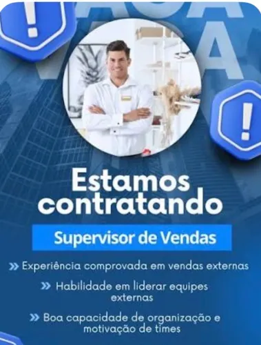 VENDEDOR/SUPERVISOR VENDAS EXTERNAS