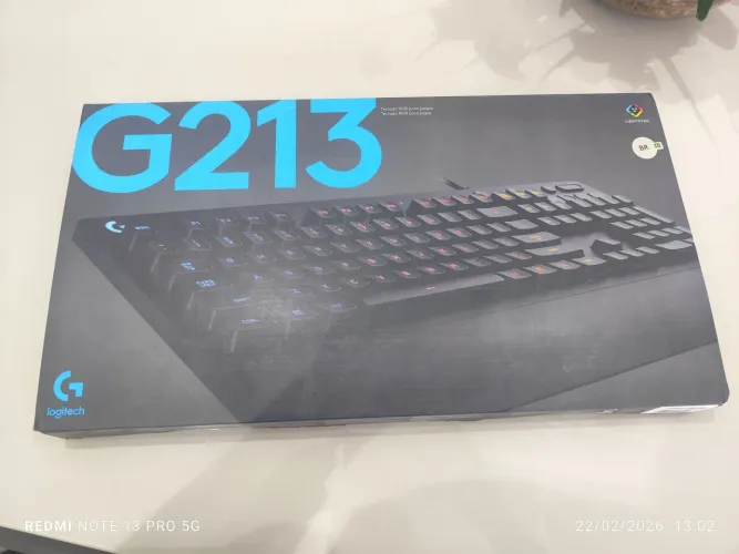 Teclado Logitech G213 RGB totalmente lacrado Novo