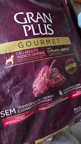 Ração 15 kg gran plus gourmet