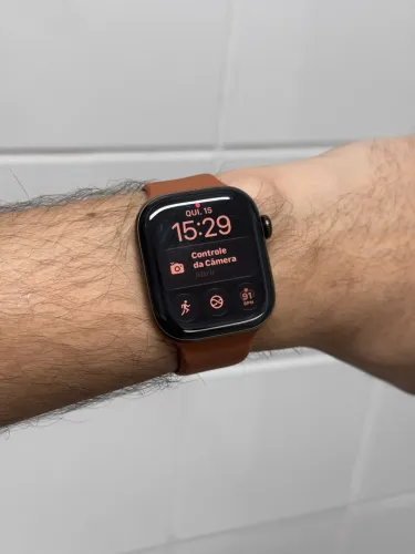 Lançamento Apple Watch Series 12 42mm Bronze escuro + 5 Pulseiras e Garantia