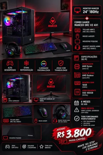 Pc Gamer Completo + Periféricos