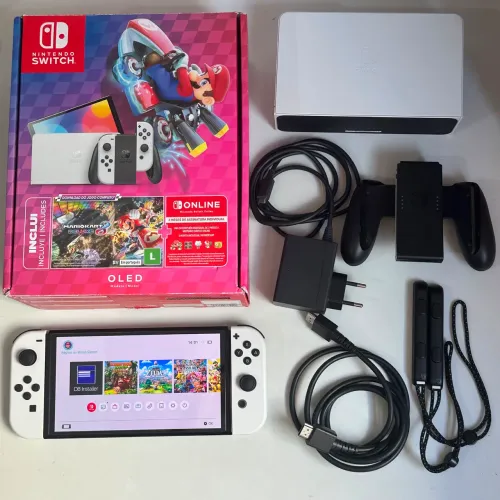 Nintendo Switch Oled Desbloqueado 256gb Usado