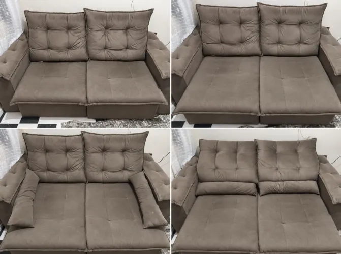 SOFA RETRATIL E RECLINÁVEL 2.10CM