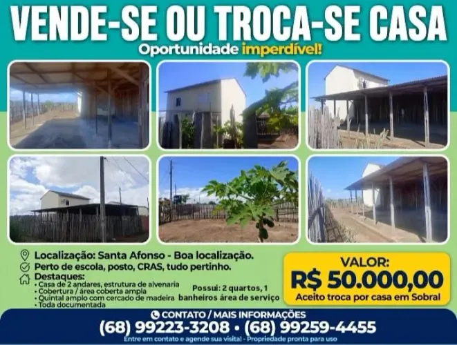 Vende-se ou troca essa casa
