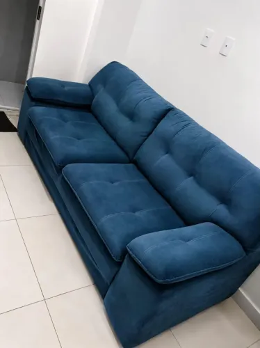 Sofá de veludo, 3 lugares 2.20m