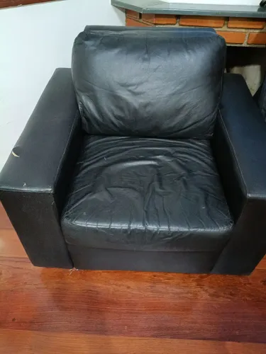 Sofá couro poltrona 1 lugar