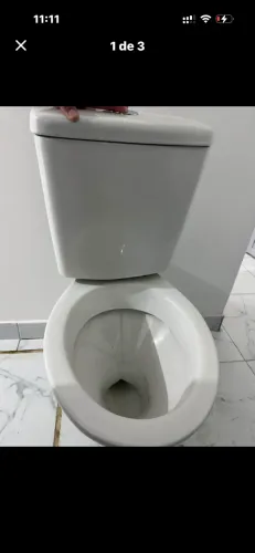 Vaso sanitário + caixa acoplada celite