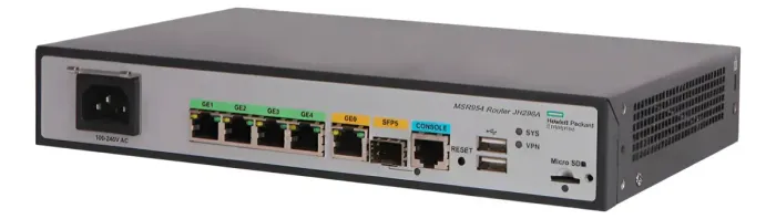 Roteador HPE Aruba MSR954 - 1GbE SFP - 2GbE WAN - 4GbE LAN
