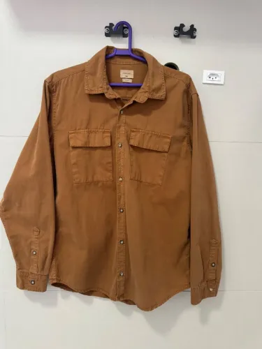 Camisa Masculina em Sarja - Marfinno - Tamanho M