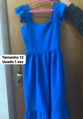 Vestido infantil azul