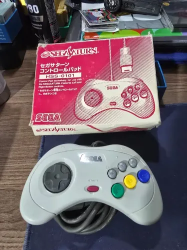 Controle Sega Saturno - Branco - Excelente Estado