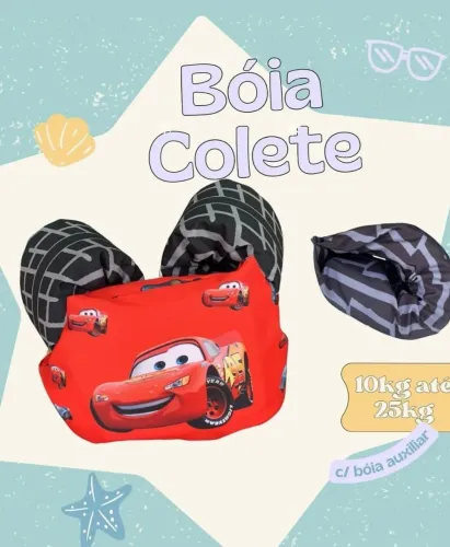 bóia infantil de braço peito e costas com auxiliar não fura