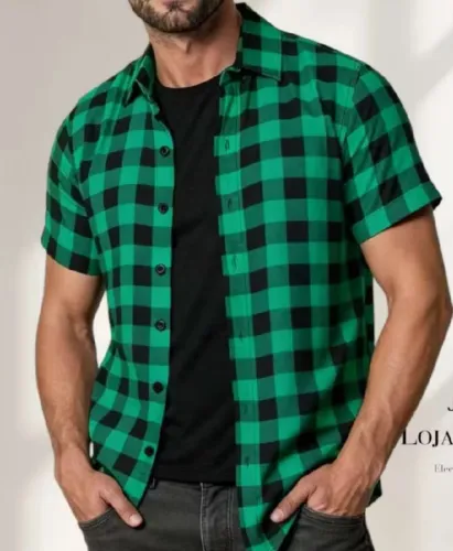 Camisas xadrez masculino tamanho G