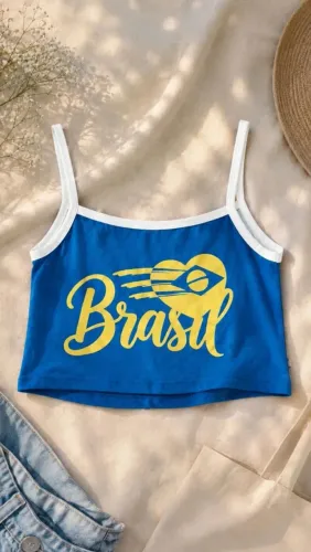 Croped BRASIL- Peças Novas