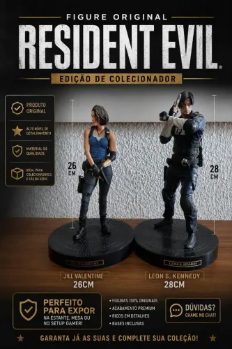 RESIDENT EVIL FIGURES LEON e JILL