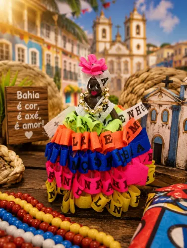 Boneca Souvenir Baiana (Nova)