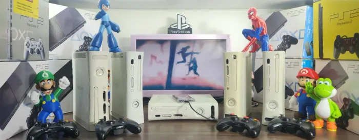 Exbox 360 arcade com hd de jogos e algumas avarias de carcaça porém funcionando perfeito