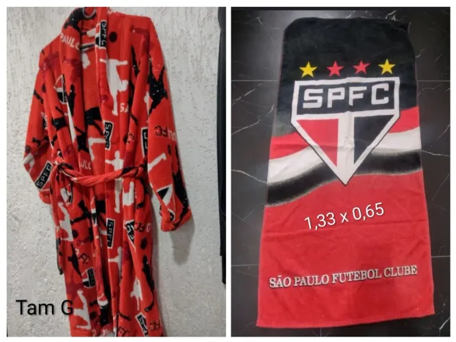 Roupão e toalha do são Paulo - R$100,00