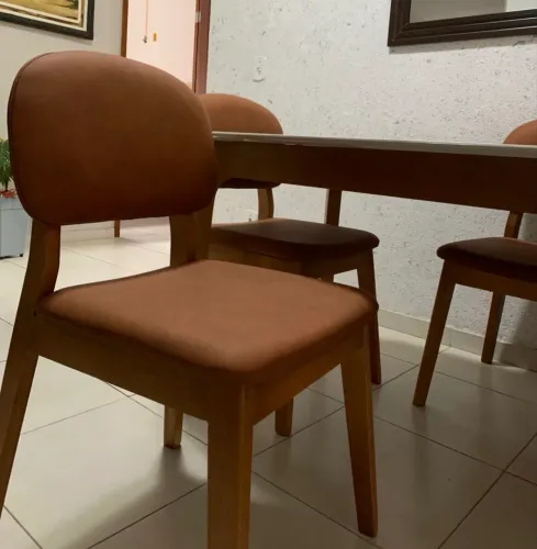 Cadeira de Jantar Corino Marrom NOVO PRONTA ENTREGA 