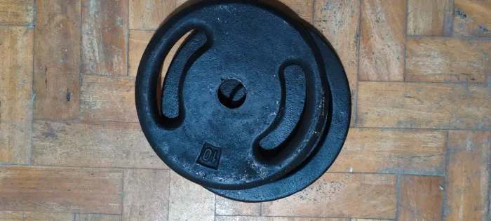 20kg Anilha de ferro fundido (2x10kg)