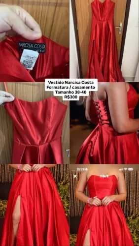 Vestido vermelho para Formatura/Casamento