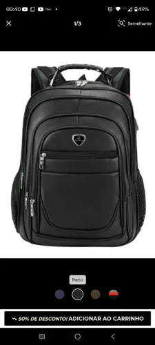 VENDO MOCHILA DE COURO PARA VIAGEM