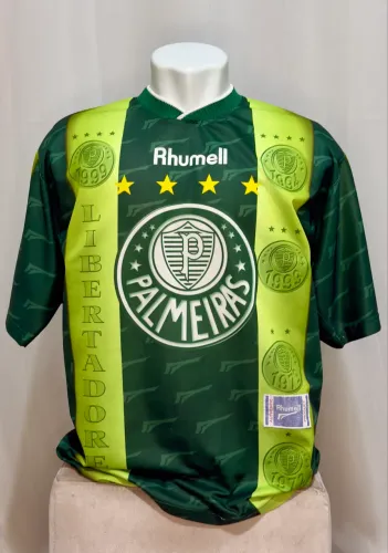 CAMISA PALMEIRAS COMEMORATIVA - RHUMELL - 99/00 - GG