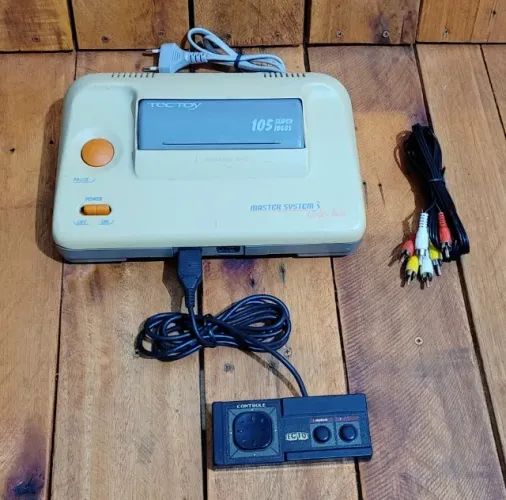 Master System 3 Collection Completo Tectoy 105 Super Jogos Na Memoria Funcionando Perfeito