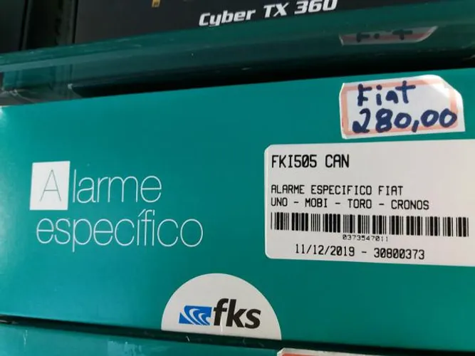 Alarme específico fks fiat uno mobi Toro
