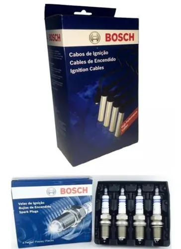 Kit Cabos E Velas Bosch Fox Gol G4 G5 Voyage 1.0 1.6 8v Flex