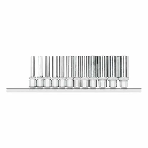 Jogo de Soquete Gedore 1/4 Pol Sextavado Longo 4-13MM C/12Pcs R41008012