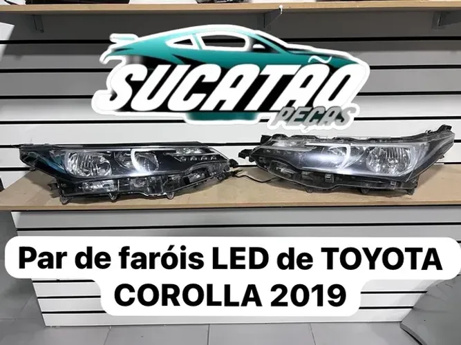 Par de faróis LED de TOYOTA COROLLA 2019 original 