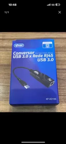 Conversor USB 3.0 x Rede Rj45 1.000mbps 