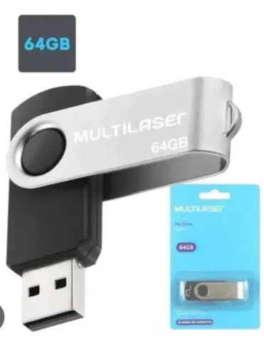 Pen Drive Multilaser 64GB