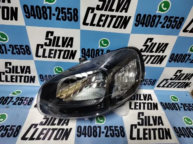 farol esquerdo mascara negra uno 15 2016 ate 2021 novo importado