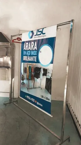 Arara em aço inox_ Jsc inox.