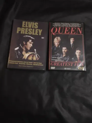 Dvds Elvis Presley e Queen em boas condições