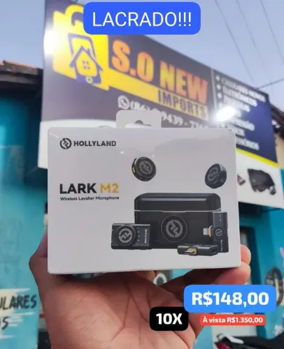 Microfone Sem Fio Hollyland Lark M2 COMBO - Novo