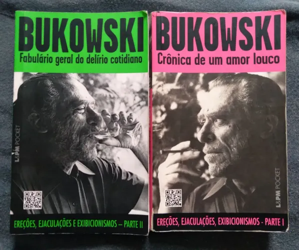 Livros Bukowski - Crônica de um amor louco + Fabulario geral do delírio cotidiano 