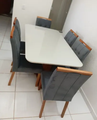Mesa de Jantar Izabella 6 Cadeiras