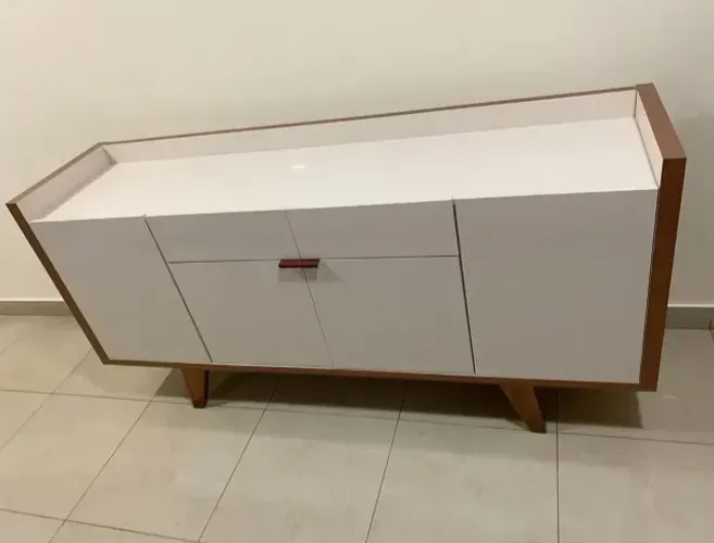 Balcao Buffet Moderno Melodia - 10 Meses de Garantia